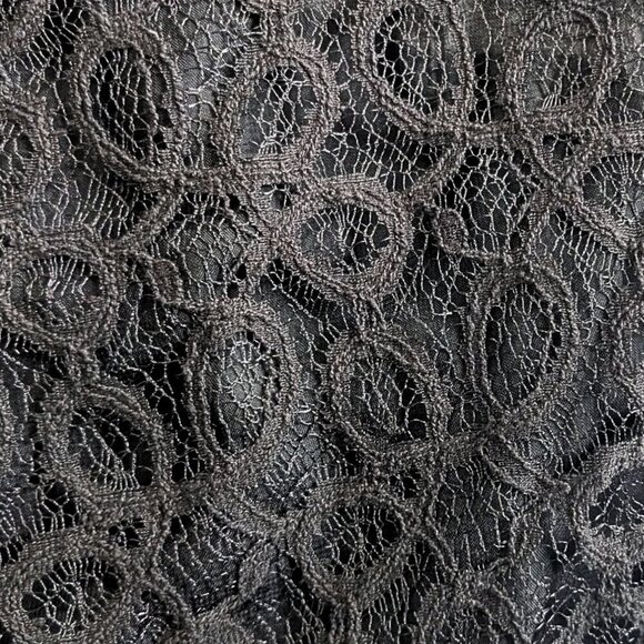 NWT RYU Black & White Feather Fringe Strapless Lace Roaring 20s Mini Dress Sz L - Picture 2 of 10